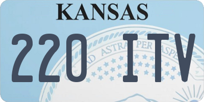 KS license plate 220ITV