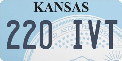 KS license plate 220IVT