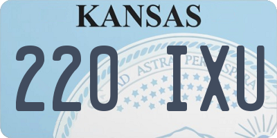 KS license plate 220IXU