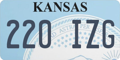 KS license plate 220IZG