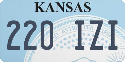 KS license plate 220IZI