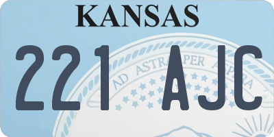 KS license plate 221AJC