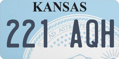 KS license plate 221AQH