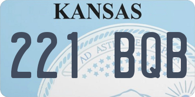 KS license plate 221BQB