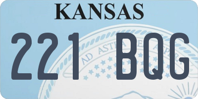KS license plate 221BQG