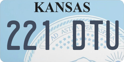 KS license plate 221DTU
