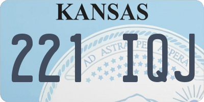 KS license plate 221IQJ