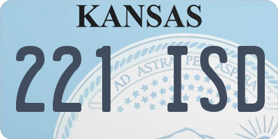 KS license plate 221ISD