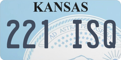 KS license plate 221ISQ