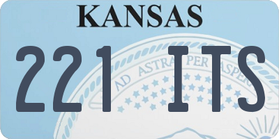 KS license plate 221ITS