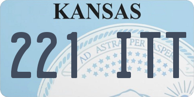 KS license plate 221ITT