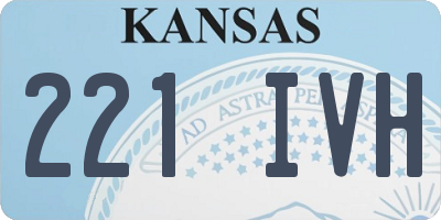 KS license plate 221IVH
