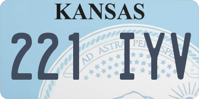 KS license plate 221IYV