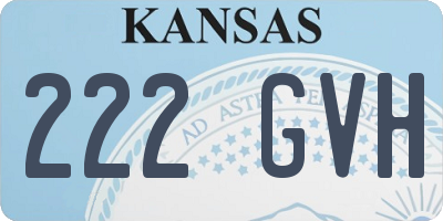 KS license plate 222GVH