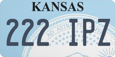 KS license plate 222IPZ