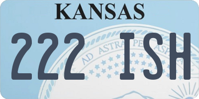 KS license plate 222ISH