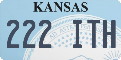 KS license plate 222ITH