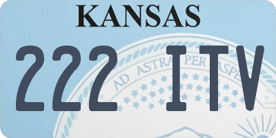 KS license plate 222ITV