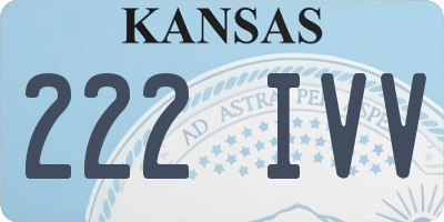 KS license plate 222IVV