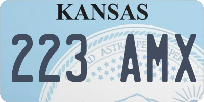 KS license plate 223AMX