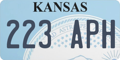 KS license plate 223APH