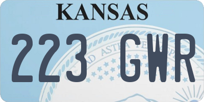 KS license plate 223GWR