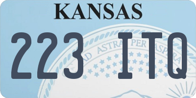 KS license plate 223ITQ
