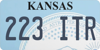 KS license plate 223ITR