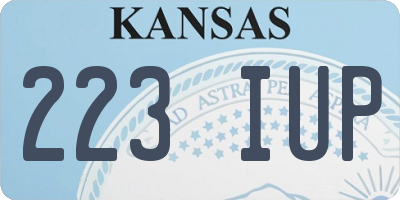 KS license plate 223IUP