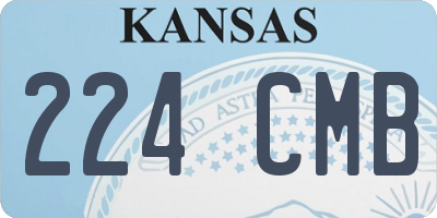 KS license plate 224CMB