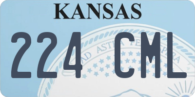 KS license plate 224CML