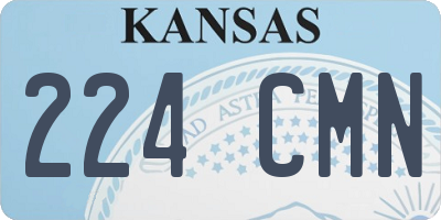 KS license plate 224CMN