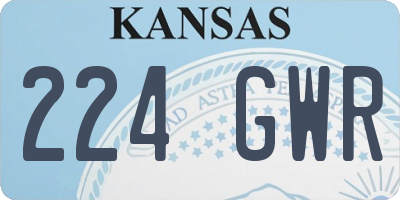 KS license plate 224GWR