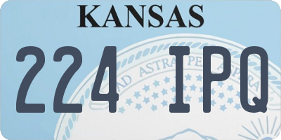 KS license plate 224IPQ