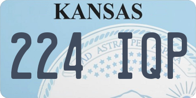 KS license plate 224IQP