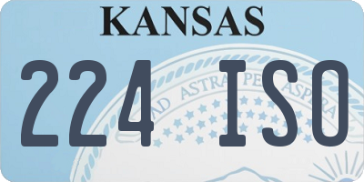 KS license plate 224ISO