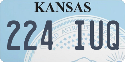 KS license plate 224IUQ