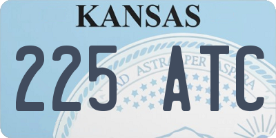 KS license plate 225ATC