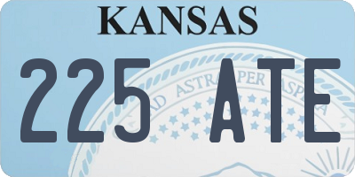 KS license plate 225ATE