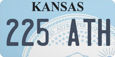 KS license plate 225ATH