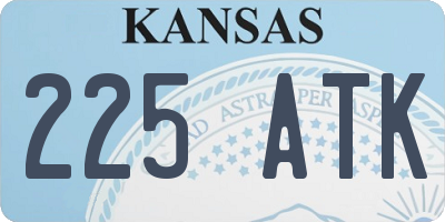 KS license plate 225ATK