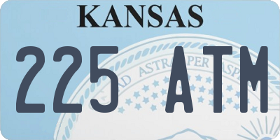 KS license plate 225ATM