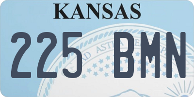 KS license plate 225BMN