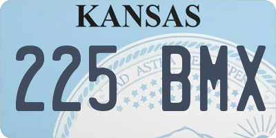 KS license plate 225BMX