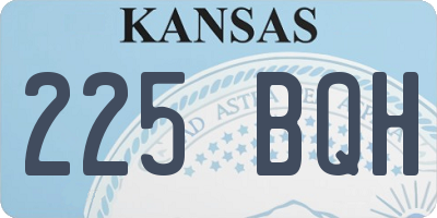 KS license plate 225BQH