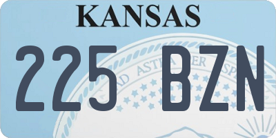 KS license plate 225BZN