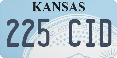 KS license plate 225CID