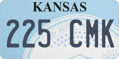 KS license plate 225CMK