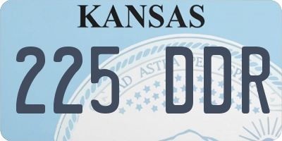 KS license plate 225DDR