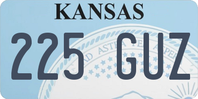 KS license plate 225GUZ